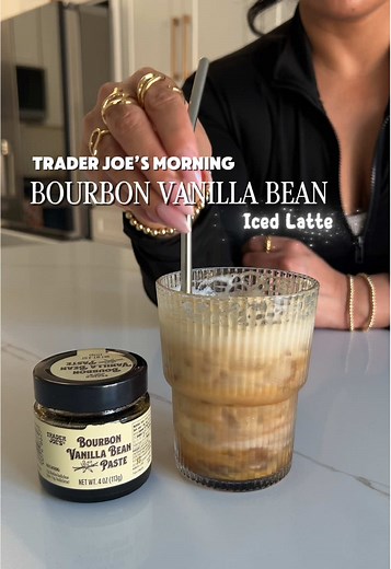 Bourbon Vanilla Bean Iced Latte Recipe