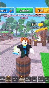 Opening Some Seed Packs Because You Guys Like It # #roblox #gardenhorizons