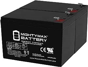 Mighty Max Battery 12V 9Ah SLA Battery for Viking K-2 Slide Gate Operator - 2 Pack