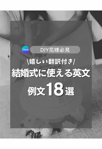 結婚式の英文アイデアまとめ