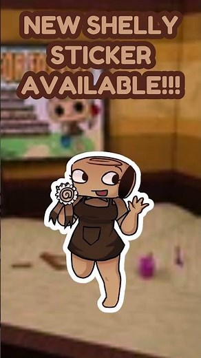 SHELLY FOSSILIAN STICKER OUT NOW!! dandys world merch