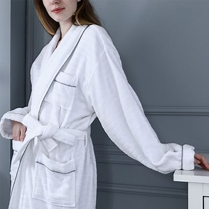 [Hot Item] Hotel Women Cotton White SPA Bathrobe