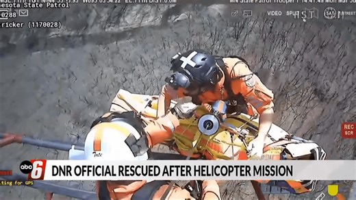 Minnesota State Patrol responders complete daring air rescue of DNR official near Plainview