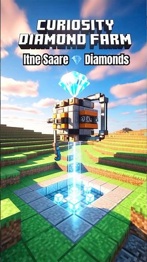 Easy Unlimited Diamond Farm in Minecraft | #minecraft | Best Farm in Minecraft