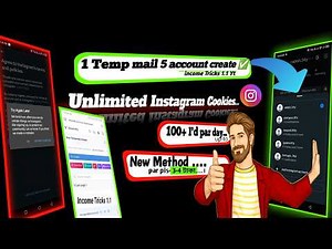Unlimited Instagram cookies | Unlimited Instagram account create 2026| Instagram New working method|