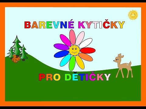 Barvy - barevné kytičky pro nejmenší dětičky