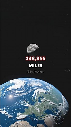 How Far Is The Moon? 🌙 #shorts #space #moon #science