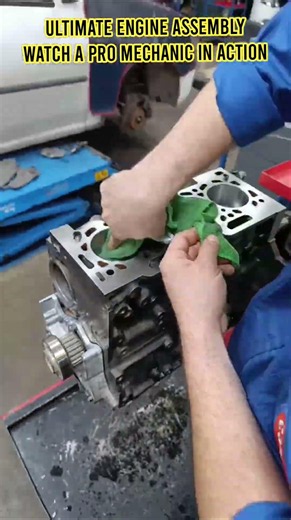Ultimate Engine Assembly !! Watch a Pro Mechanic in Action #shorts #mechanic #automobile #tips