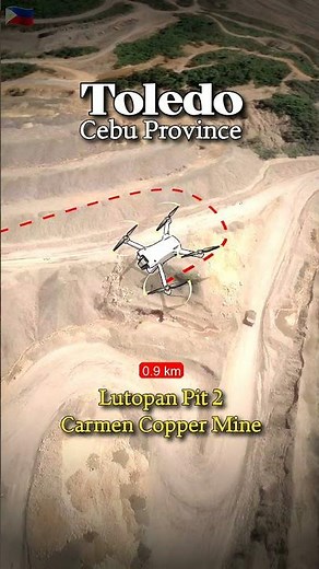 Carmen Copper Mine Pit Toledo City Cebu Part 3 Aerial View #AerialFootage #AerialView