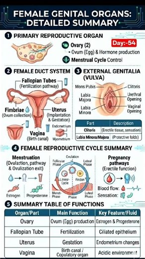 Female genital organs 📖 #neetaspirents #neet #biology #exam