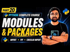 Python Modules & Packages Explained | Import, pip, Custom Modules & Circular Imports | Python Course