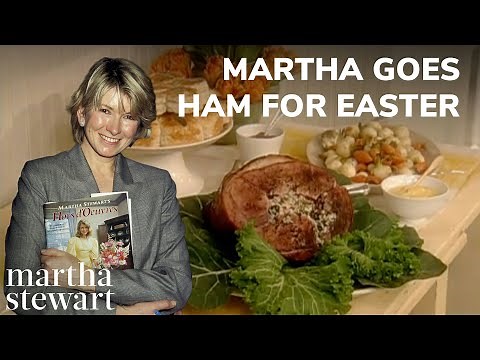 Martha Goes Ham For Easter | Traditional Southern Stuffed Smithfield Ham and Sides