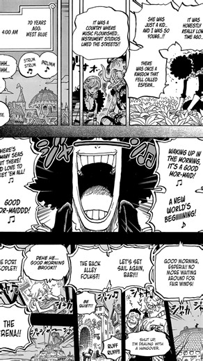 One piece manga chapter 1183. latest chapter. Loki vs imu. brook full backstory.