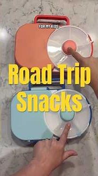 Packing the kids some snacks for a road trip!