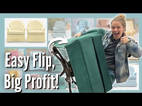 I made over $7000 Flipping Vintage Velvet Chairs - HERE'S HOW!