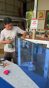 8.5K views · 25 reactions | Techniques To Install Aluminum Window Frame With Blue Glass | Daily Works CVR | Facebook