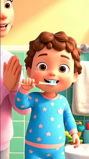 Healthy Smile Song 😁 | Brush Your Teeth Nursery Rhyme for Kids #rhymes