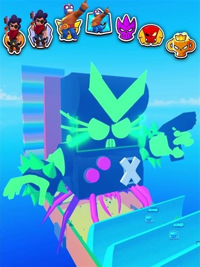 Brawl Stars VS Tsunami 🌊 Can It Escape the Giant Wave?! #roblox #robloxshorts #brainrot #tsunami