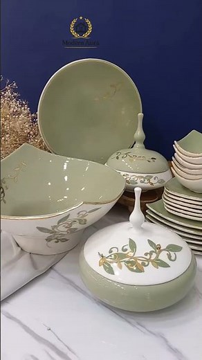 Floral Elegance Dinner Set | Lüks Sofra Takımı | middle east Style Tableware Collection#modernaura