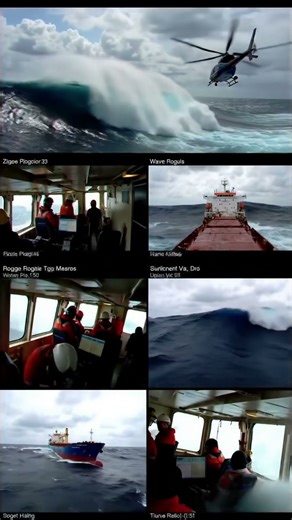 Massive Ships vs. Monster Rogue Waves #Storm
