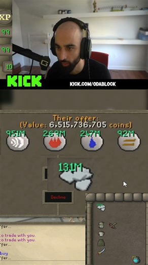 ODABLOCK REACTS TO THE LARGEST RUNE STACK IN OSRS! 😱 (6.5B VALUE)