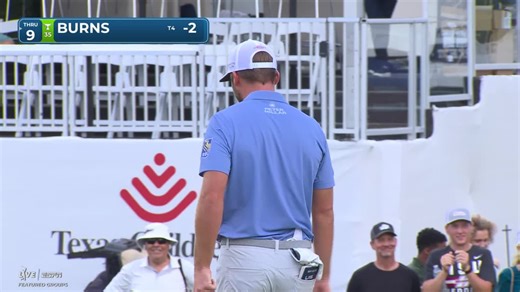 Sam Burns | Round 1 | 18th hole | Shot 3 | -1 Houston Open