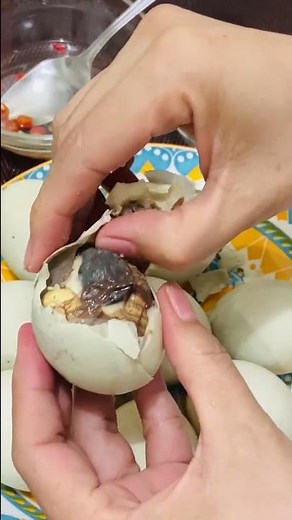 Balut (Duck embryo) mukbang #asmr #shorts #shortsvideo #duckembryo #balut