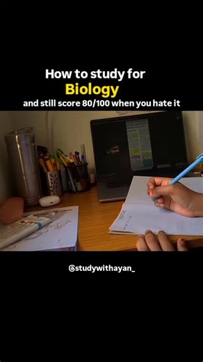 Ayan | faceless study tips 🎗️ on Instagram: "How to Study Biology & Score 90/100 📚 1️⃣ Master NCERT Line by Line Biology exams are concept + textbook based. Read every line carefully. Underline keywords like: define, explain, differentiate, function, diagram. Many 1–2 mark questions come directly from textbook statements. 2️⃣ Convert Every Chapter into 3 Parts ➝ Concept Diagram Keywords Example: In “Human Respiration” Concept → How breathing and cellular respiration work Diagram → Lungs + Alve