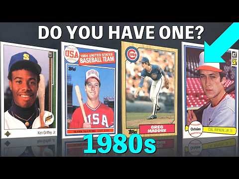 The 50 MOST Collected Baseball Cards from the 1980s - Most Collected and Most Valuable