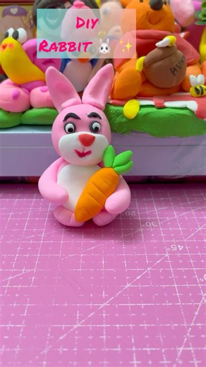Diy clay rabbit easy #diy #clay #clayart #shortvideo #shorts #artandcraft #rabbit