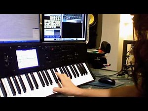 Keyboard shred solo tutorial (Korg M50)