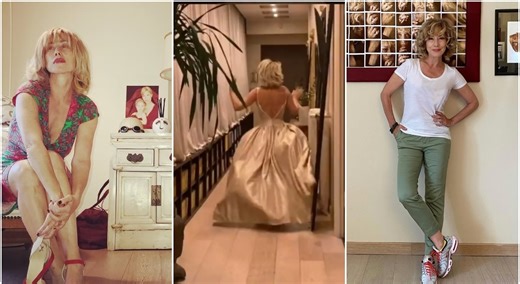 Dove vive Nancy Brilli, la casa elegante nel centro storico di Roma: il corridoio infinito, il pianoforte bianco