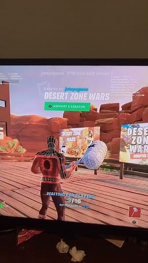 Play desert zone wars map code at the top of the screen