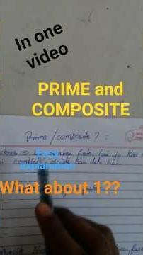 Prime aur Composite Numbers kya hote hain? 🤔 | Full Concept Explained