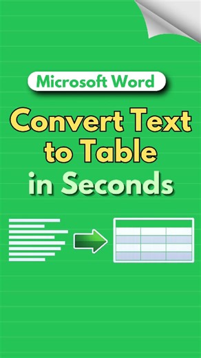 Ever wondered how to turn those long paragraphs into neat tables in Microsoft Word within seconds? 🧐 Let's make organization a breeze! Discover the quick steps to convert your text today. 📌Comment