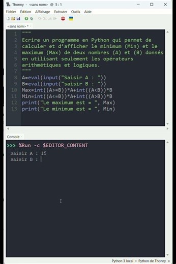Min et Max en #python n