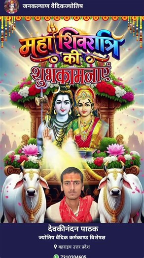 महा शिवरात्रि की हार्दिक शुभकामनाएं
