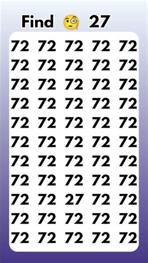 Find The Odd Number 72 #shorts #youtubeshorts #oddoneout
