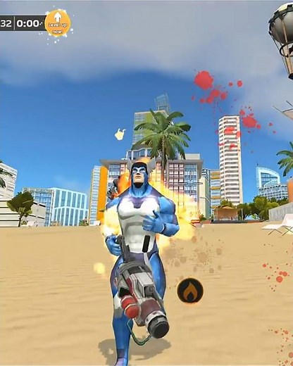 Rope Hero Cheatground MOD (rope hero with flare gun) rope hero fight sea beach #shorts