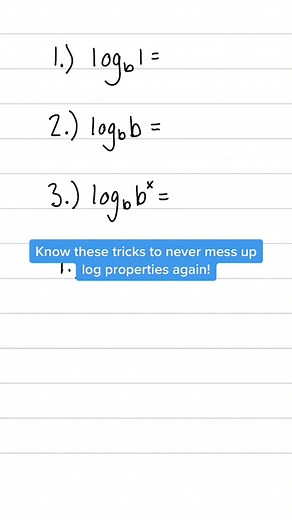 Simple explanation of the properties of logarithms. Let me know if this helps and what else you need help with! #tiktokmath #mathtutor #logarithm #mathhelp #logs #mathbasics #math #algebra2