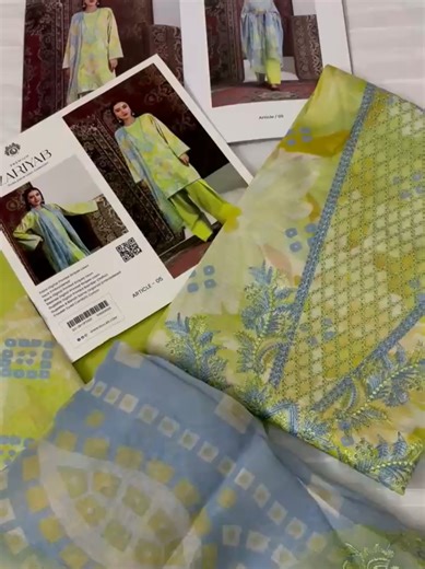 3-Piece Embroidered Lawn Clothing Set