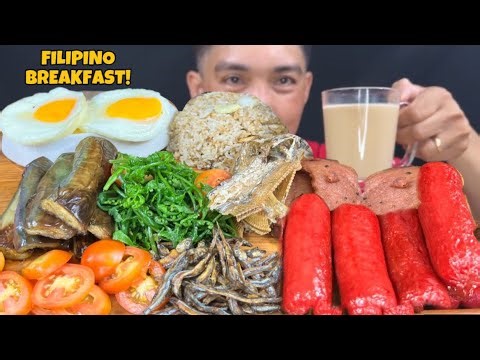 Filipino Breakfast Overload Mukbang Asmr | PINOY Almusal Mukbang Philippines