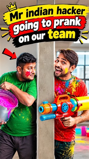Mr Indian Hacker Pranks His Team 😱😂 | Epic Paint Prank Challenge | Hacker Test Zone