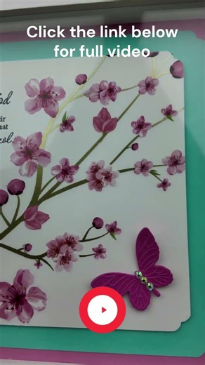 YOU WON'T BELIEVE HOW EASY THIS IS TO MAKE - CHERRY BLOSSOM SHADOW BOX #shadowbox #papercraft