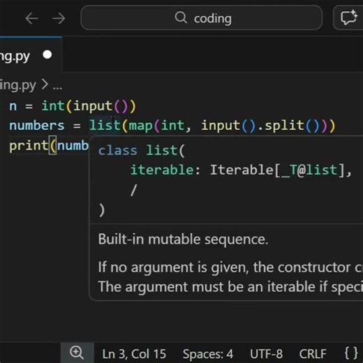full video python practice #2 #coding #programming