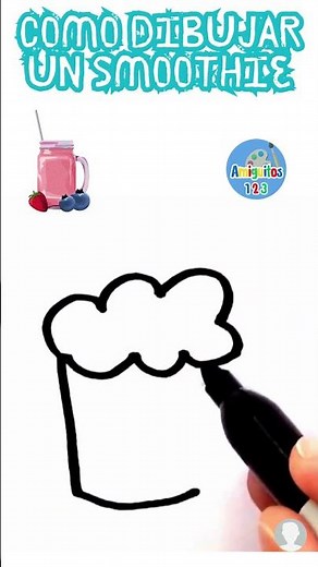 How to draw a smoothie #artforkids #howtodraw #drawingsforkids #drawingtutorial