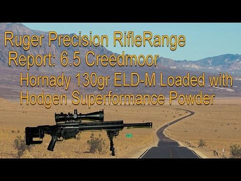 Ruger Precision Rifle range report Hornady 130 ELD-M loaded with Hodgen Superformance powder