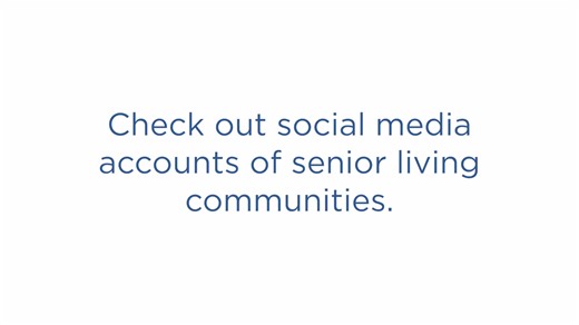 If you're still considering a few senior living options, take a moment to check out their social media. These accounts could give you more insight into what a day in their community may look like. It's also a great way to see what their fans and followers are saying about them. | Brookdale Senior Living