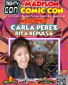 12.1.24 Carla Perez (Rita Repulsa) is heading to Madison Comic Con! Make sure to be there! | MC Conventions