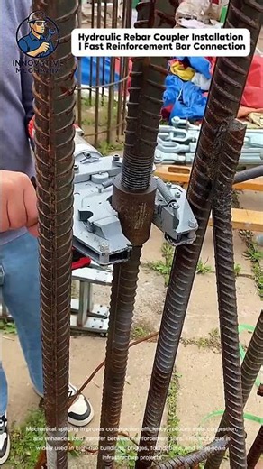 Hydraulic Rebar Coupler Installation | Fast Reinforcement Bar Connection